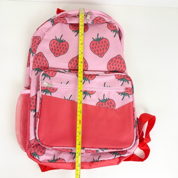 Strawberry Backpack Pink And Red New With Tags - Picture 8 of 12